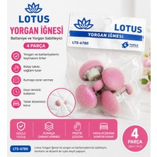 Lotus Pembe Yorgan Iğnesi 4 Parça LTS-6780 – Battaniye ve Yorgan Sabitleyici Düğme Seti