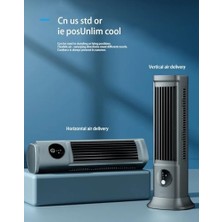 Prime USB Şarjlı Sessiz Kule Tipi Masaüstü Mini Fan 3 Kademe Ofis Tipi Soğutucu Kule Fanı