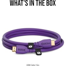 Prime Hdmı-1.5 Premium Yüksek Hızlı HDMI Kablosu Ethernetli (1,5m/5ft, Mor)
