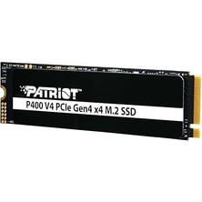 Prime Patriot P400 V4 2tb Dahili SSD - Nvme Pcıe Gen 4x4 - M.2 2280 - Sıralı Okuma: 6.200MB/S'YE Kadar ve Sıralı Yazma: 5.200MB/S'YE Kadar - Ps5 Uyumlu - Katı Hal Sürücüsü - P400VP2TBM28H