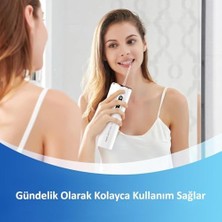 Prime Şarj Edilebilir Taşınabilir Ağız Duşu 280ML Diş Protez Bakım Cihazı Gündelik Kullanım