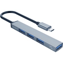 Prime Hub Usb-C 1 x Port Usb-A 3.1, 3 x Port Usb-A 2.0, Alüminyum