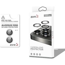 Prime 17 Için Cl-12 Premium Safir Parmak Izi Bırakmayan Anti-Reflective Kamera Lens Koruyucu (Gümüş)