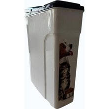 Prime Mama Saklama Kabı, 5.8 Lt, Kedi ve Köpek Için, Hava Geçirmez Kapaklı, Bpa Içermez, 25X10X30.8 cm