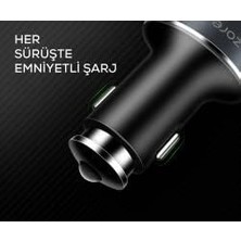 Prime ZR-C502 2+2 Araç Şarj Seti 4 Telefonu Aynı Anda Şarj Edebilir