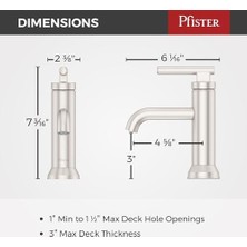 Prime LF042CSOGS Capistrano Tek Kontrol 10,16 cm Orta Set Banyo Bataryası Spot Defense Fırçalanmış Nikel