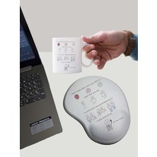 Prime Baskılı Kupa Bardak Mug + Bilek Destekli Mouse Pad