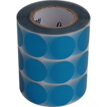 Prime Kuşe Etiket 25MM x 25MM Ruloda 2500 Adet, Ev ve Ofis Kullanımı Için Kendinden Yapışan Etiket ve (Mavi)