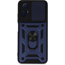 Prime 12S Uyumlu Kılıf Pars Lens Sürgülü Yüzüklü Standlı Korumalı Kılıf