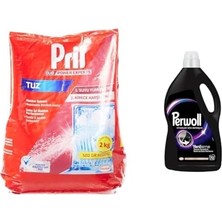 Prime Pril Duo Power Experts Kirece Karşı Etkili Bulaşık Makinesi Tuzu (1 x 2000 G) +  Siyahlar Için Hassas Sıvı Çamaşır Deterjanı 4 L 1 Paket (1 x 4000 Ml)