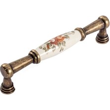 Prime A 204 Antik Gül Desen Porselen Kulp 128 mm