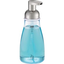 Prime Köpüklü Sabunluk, Mutfak, Banyo, Lavabo, Makyaj Aynası Için 1 Adet, Şeffaf/fırçalanmış Nikel