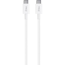 Prime Usb-C - Usb-C 120CM 60W Pd/qc Hızlı Şarj/data Kablosu Beyaz