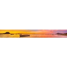 Prime Mutfak Tezgah Arası Folyo Kaplama Folyosu Gün Batımı Tekne 60X100 cm