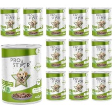 Prime Prostar Yetişkin Köpek Kuzulu ve Jöleli Konserve Mama 400 gr x 12 Adet