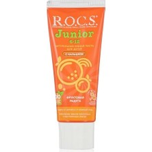 Prime R.o.c.s Junior Çocuklar Için Bitkisel Içerikli Diş Macunu 6-12 Yaş Meyveli Gökkuşağı (1 x 60 Ml)
