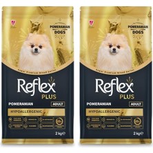 Prime Reflex Plus Pomeranian Yetişkin Köpek Maması 2 kg (2 Paketi)