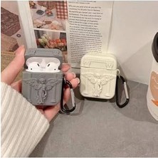 Prime Caseonn Kılıf Antik Melek Gri Gri Airpods 3.nesil ile Uyumlu