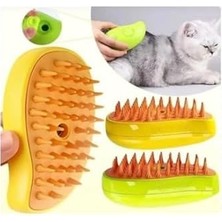 Prime Kedi ve Köpek Buharlı Yıkama Fırçası Tarağı Yumuşak Silikon, Şarj Kablosu ile Birlikte