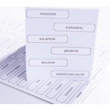 Prime Karışık Baharat, Bakliyat, Kuruyemiş Sticker Seti, 675 Adet