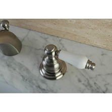 Prime KB948B Viktorya Mini Yayılmış Lavabo Musluğu, Fırçalanmış Nikel