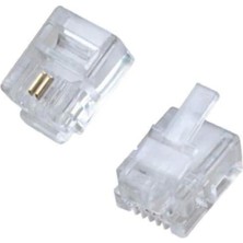 Prime Qport Q-K6P2C RJ9-RJ11 Telefon Soketi 100 Lü Paket