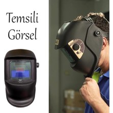 Prime Güneş Enerjili Pilli Otomatik Kararan Baş Maskesi Siperlik Kartuşlu Kaynak Gözlüğü Ayarlanabilir
