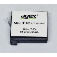 Prime AHDBT-401 Batarya,, Hero4 Kamera Ile Uyumlu