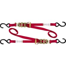 Prime 47439-10 Kırmızı 1 "x 66" Uzun Cırcır Toka Kravat Aşağı