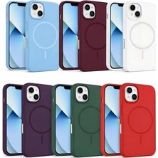 Prime Iphone 17 Pro ile Uyumlu Kadife Iç Yüzeyli Premium Silikon Kılıf Magsafe ile Uyumlu Kablosuz Şarj Destekli Darbe Emici Yumuşak Dokulu Koruma Tasarımlı Telefon Kılıfı Krem