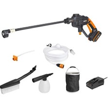 Prime Worx WG620E.2 20VOLT 2.0AH. Li-Ion 24 Bar Basınçlı Yıkama Tabancası + 4 Parça Yıkama Seti