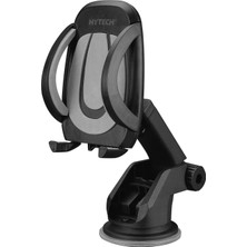 Prime Hytech HY-XH25 Vantuz + Braketi 360 Derece Siyah-Gri Telefon Tutucu