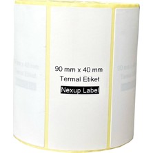 Prime 90X40 mm Termal Etiket, Barkod/adres/kargo Termal Etiketleri, Zebra ve Diğer Yazıcılarla Uyumlu