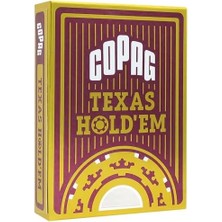 Prime Copag Texas Hold'em Endeks Oyun Kartları, Kırmızı