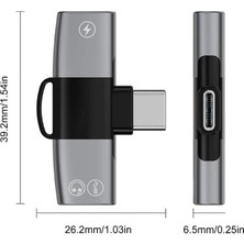 Prime 30W Hızlı Şarj Type-C To Type-C Dönüştürücü Çevirici Şarj Kulaklık Adaptörü Type-C Çoğaltıcı