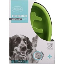 Prime Fıshbone Yavaş Yeme Mama Kabı 1200ML Green