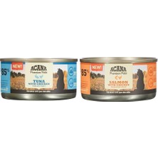 Prime Acana Premium Pate (Ezme) Konserve Yaş Kedi Maması, Balıklı ve Tavuklu, 85 gr & Acana Premium Pate (Ezme) Konserve Yaş Kedi Maması, Somonlu ve Tavuklu, 85 gr