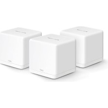 Prime Halo H60X 3-Pack, AX1500MBPS, Dual-Band, Gigabit Portları, 100'E Kadar Cihaz Bağlanabilir, 550 M²'ye Kadar Kapsama, Akıllı Bağlantı, Mobil Uygulama ile Kolay Kurulum, Wi-Fi 6 Mesh Sistemi