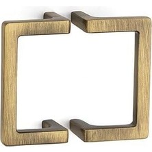 Prime 64 mm Antik Rengi Modern Kulp Yarım Tek Adet