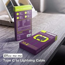Prime Type-C To Mfı Lightning Hızlı Şarj ve Data Kablosu Siyah 1 Metre