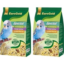 Prime Eurogold Special Kabuksuz Muhabbet Kuşu Yemi, 500 gr 2li Paket