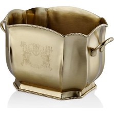 Lamedore Engrave Kulplu Gold Içecek Soğutucu Buz Kovası 26X16X17 cm