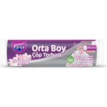 Prime Premium Büzgülü Çöp Torbası Kiraz Çiçeği Kokulu Orta Boy 15'li