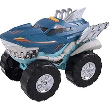 Prime Teamsterz Sun-Hti-Tmz-Motorize Köpek Balığı Araba M.moverz Robo 24 Cm, Ses/ışık 2r