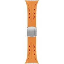 Prime - ile Uyumlu 44MM Kordon Metal Tokalı Silikon Tour Kilim Dizayn Strap 127