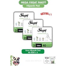 Prime Natural Ultra Hassas Hijyenik Ped Uzun 120 Adet Ped ve Rosıe