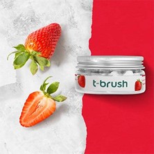 Prime T-Brush Çilek Aromalı Diş Macunu Tableti Florürsüz (90 Tablet)