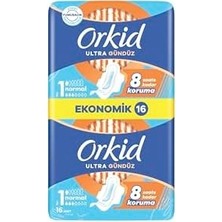 Prime Orkid Ultra Gündüz Hijyenik Ped Normal (Boy 1) Ekonomik Paket 16 Adet Ped
