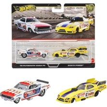 Prime 1:64 Premium Car Culture 2'li Paket 72 Plymouth Cuda Fc - Rob'n Pınks JBL01