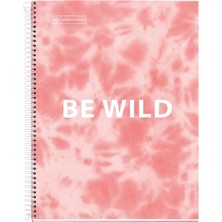 Prime Mr Defter-Nb A5 120 Kareli 90GR Batık Pembe Spiralli